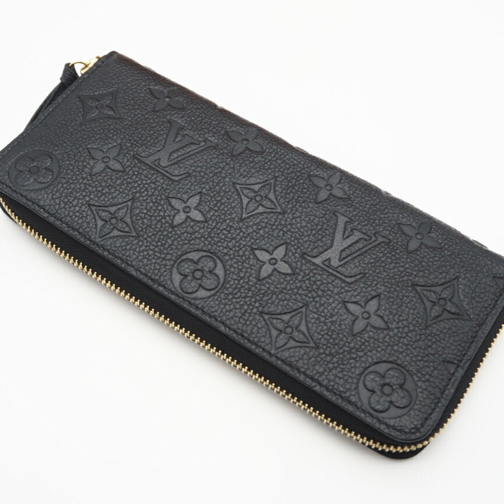 LOUIS VUITTON Empreinte Portefeuille Clemence M60171 Long Wallet in Black Cal... - Picture 4 of 13